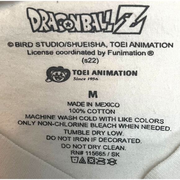 Dragon Ball Z Cartoon Kanji Characters White T-shirt Goku-Vegeta-Gohan-DBZ - Picture 4 of 8